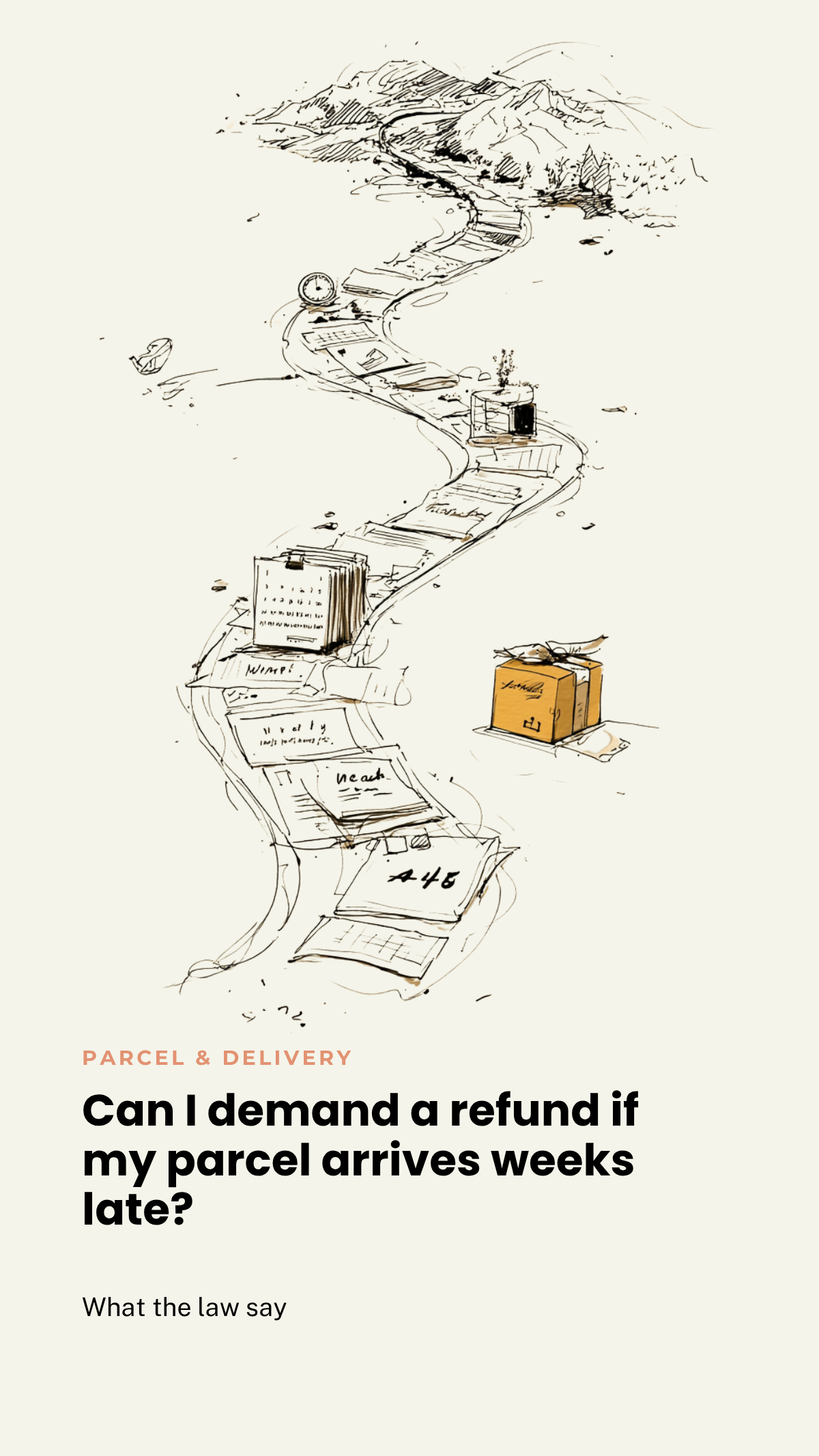Can I demand a refund if my parcel arrives weeks late?