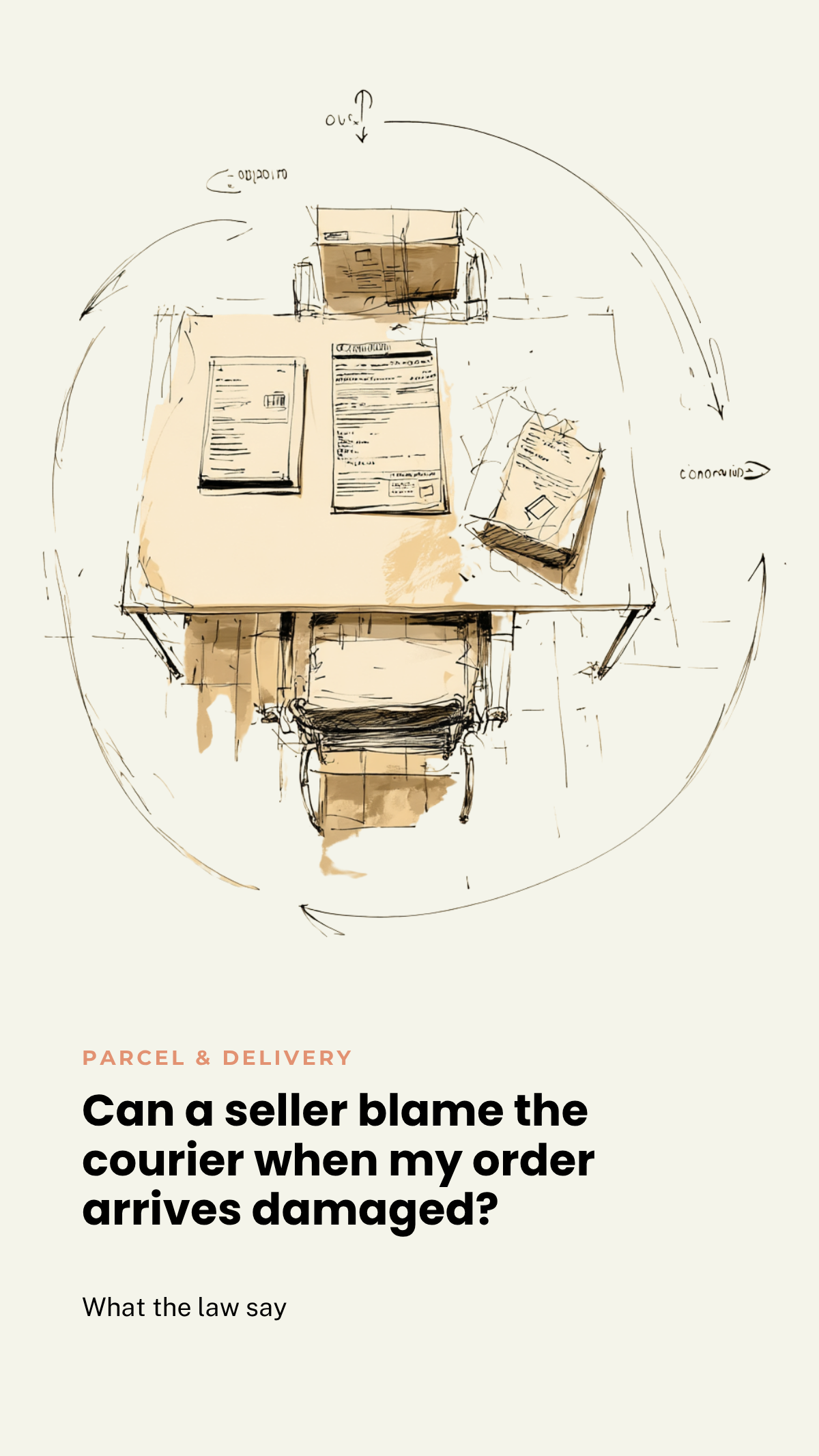 Can a seller blame the courier when my order arrives damaged?