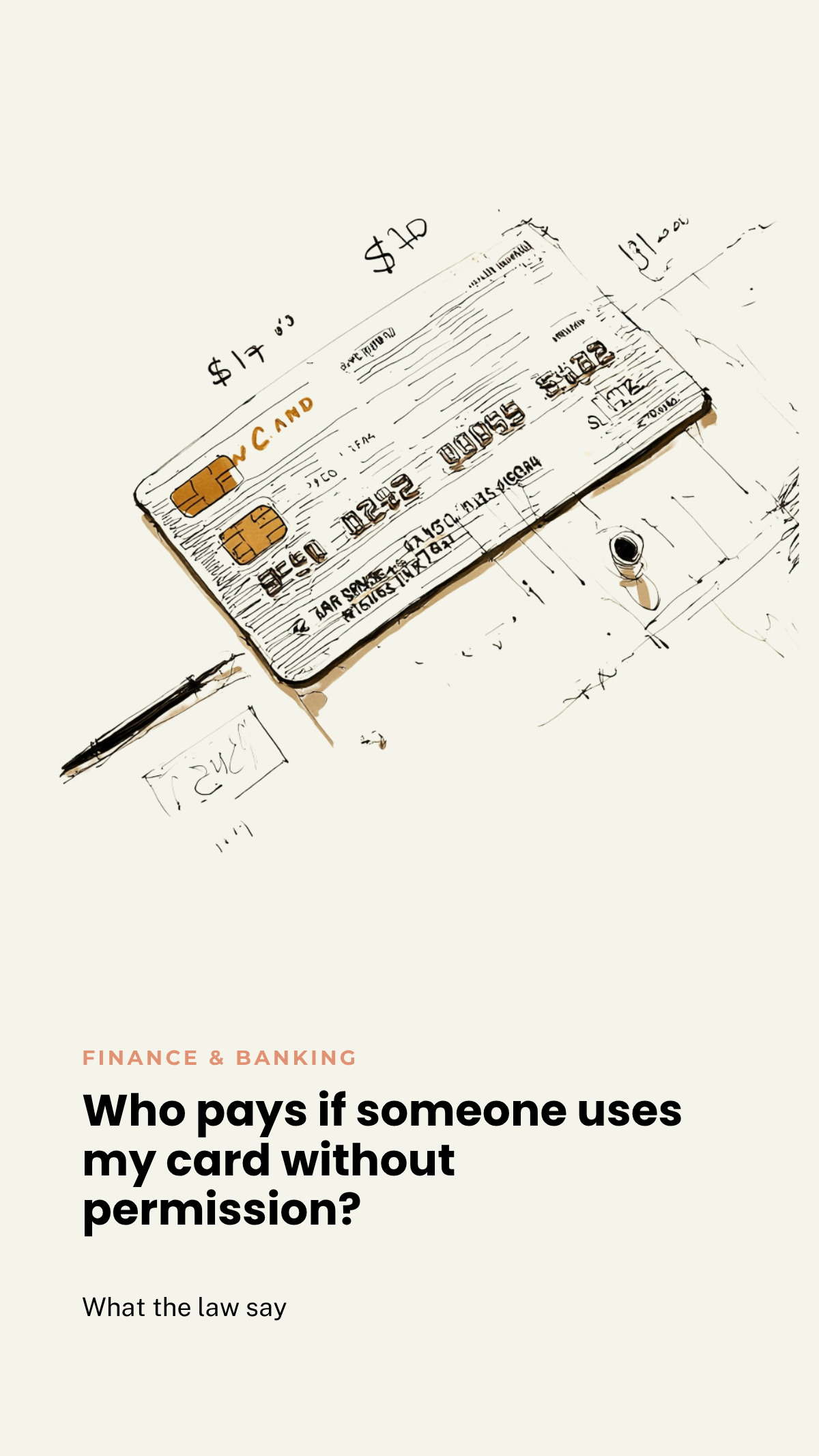 Who pays if someone uses my card without permission?